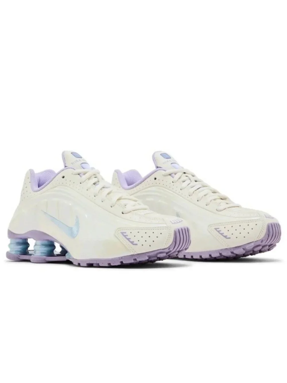 Nike Shox R4 (GS) IH4050 001 Soft Pearl Youth Athletic Shoes Size 7 / 8.5 WMNS